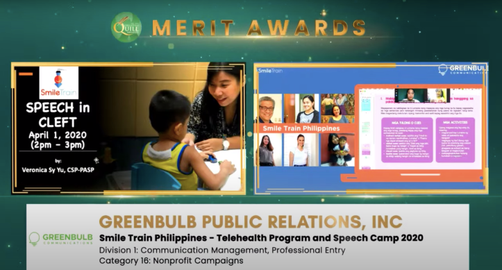 Smile Train-Merit Quill Award