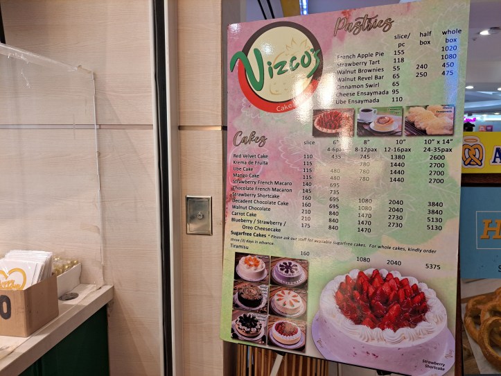 Vizcos Cakeshop SM Megamall 6