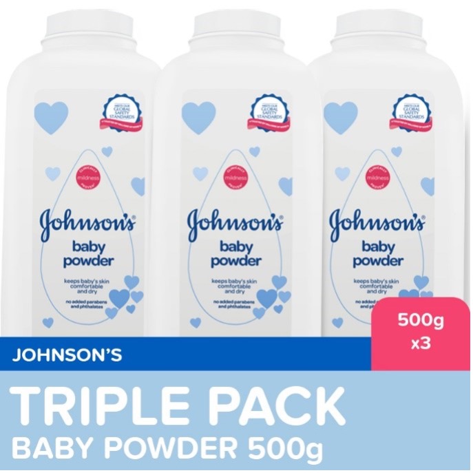 Johnson's Baby Powder 500g x 3