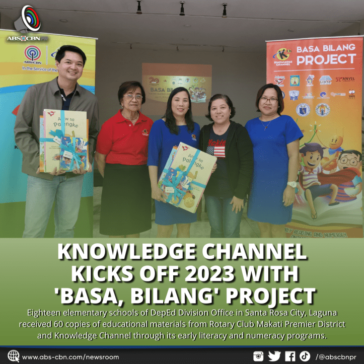 KNOWLEDGE CHANNEL KICKS OFF 2023 WITH BASA BILANG PROJECT