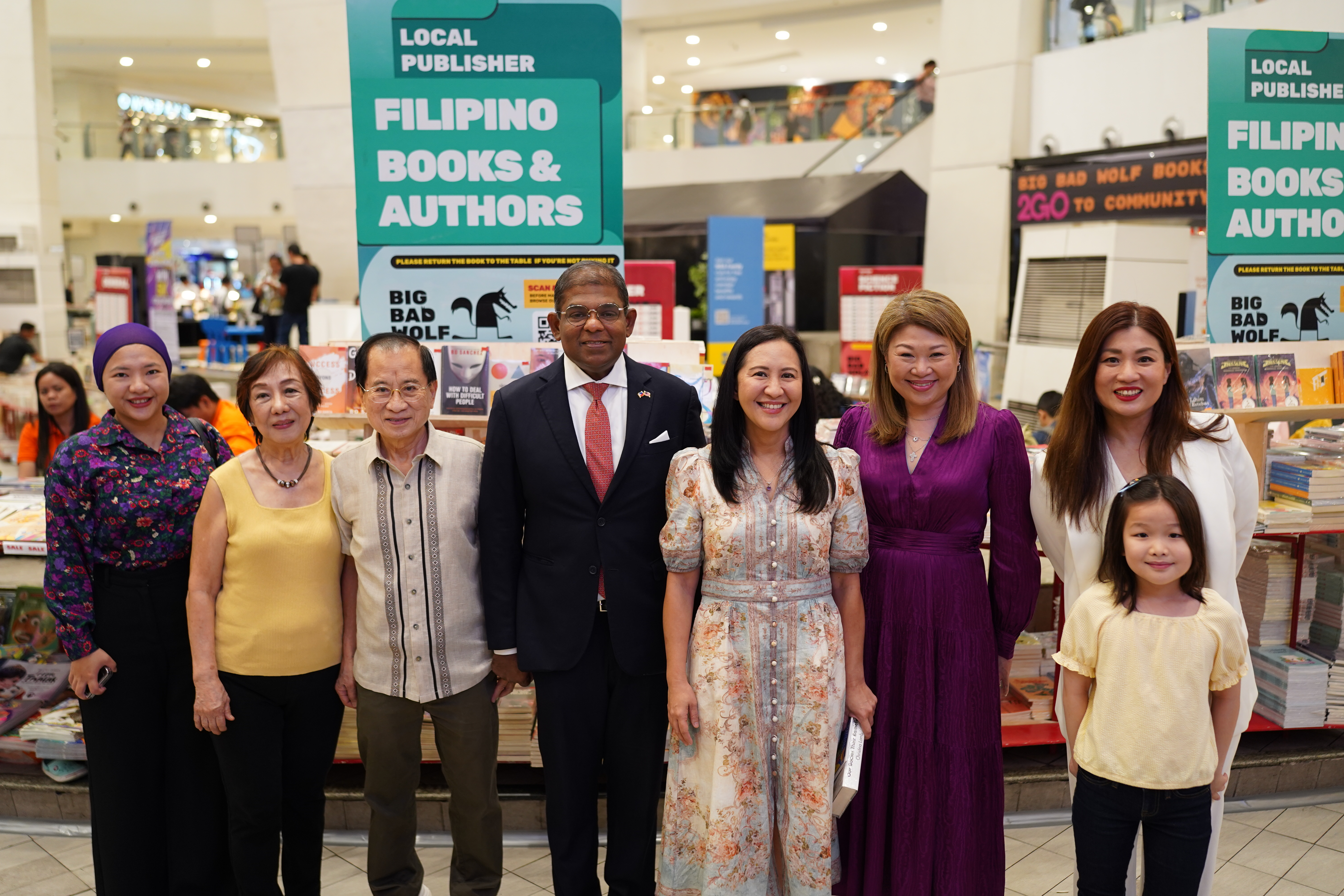 From left to right_ Ramon Chuaying, Chairman of Big Bad Wolf Philippines; Ambassador of Malaysia to the Philippines Dato' Abdul Malik Melvin Castelino; Quezon City Mayor Joy Belmonte; Jacqueline Ng, Co-founder of Bi