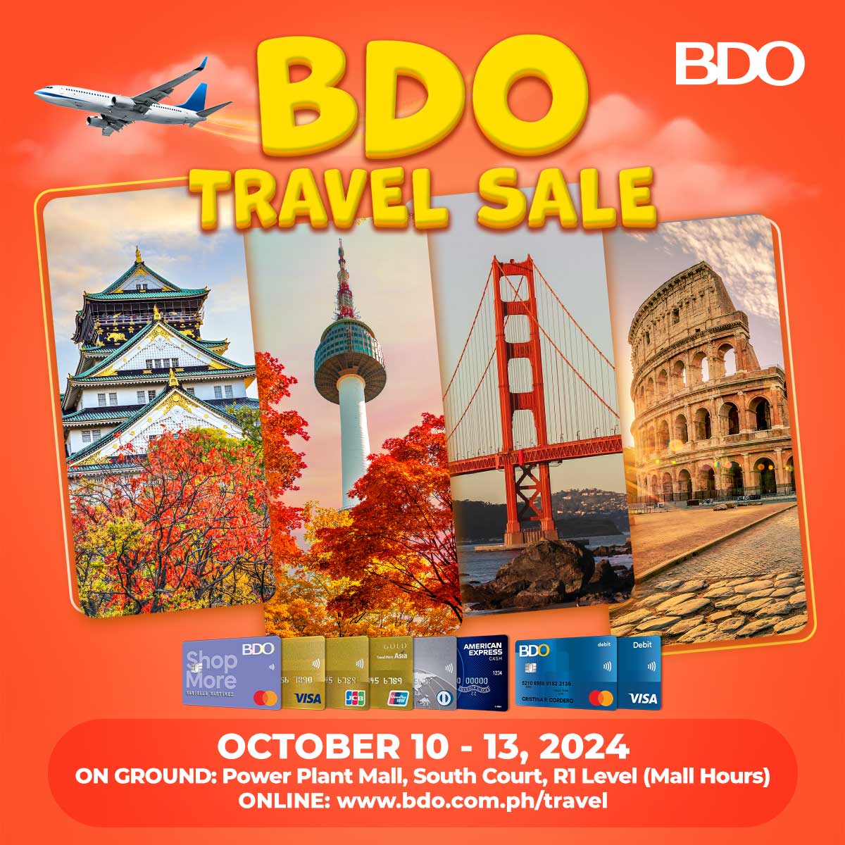 Score exclusive travel offers at the BDO Travel Sale -Oct 10-13 2024