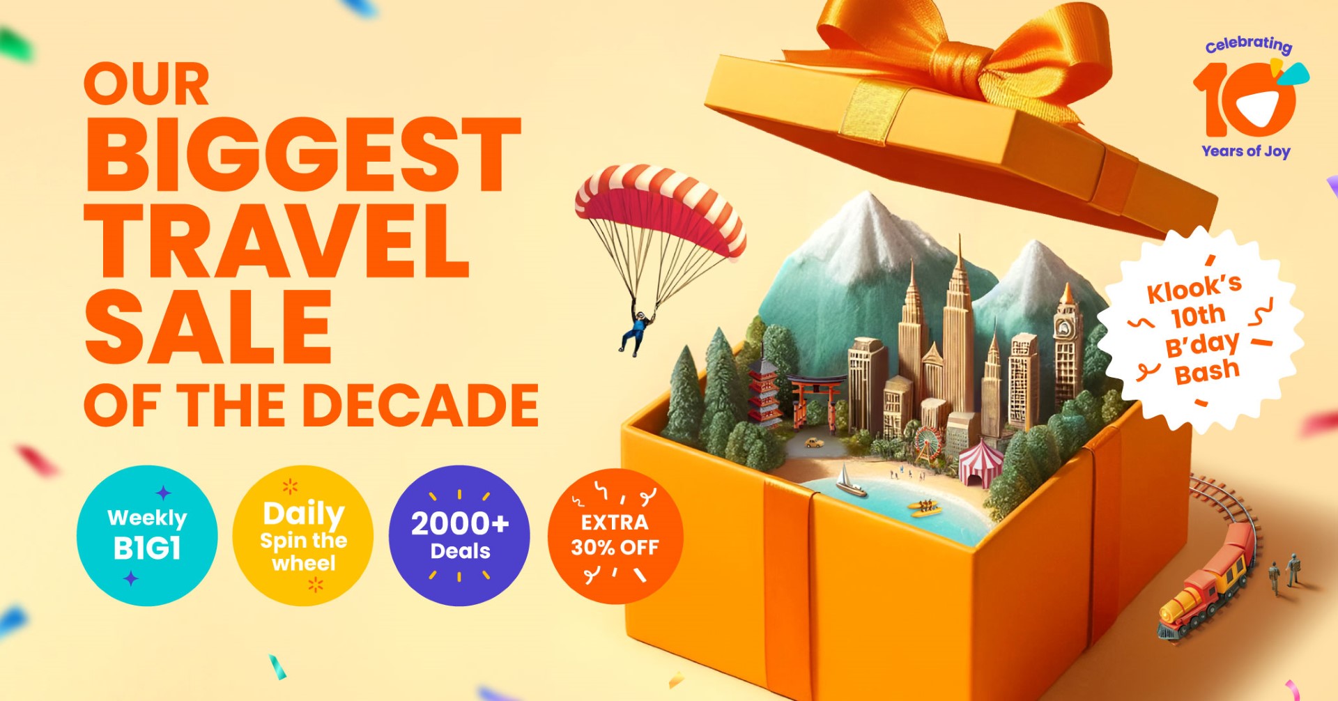 [Supporting KV] Klook Celebrates 10 Years of Unforgettable Adventures with its Biggest Travel Sale of the Decade